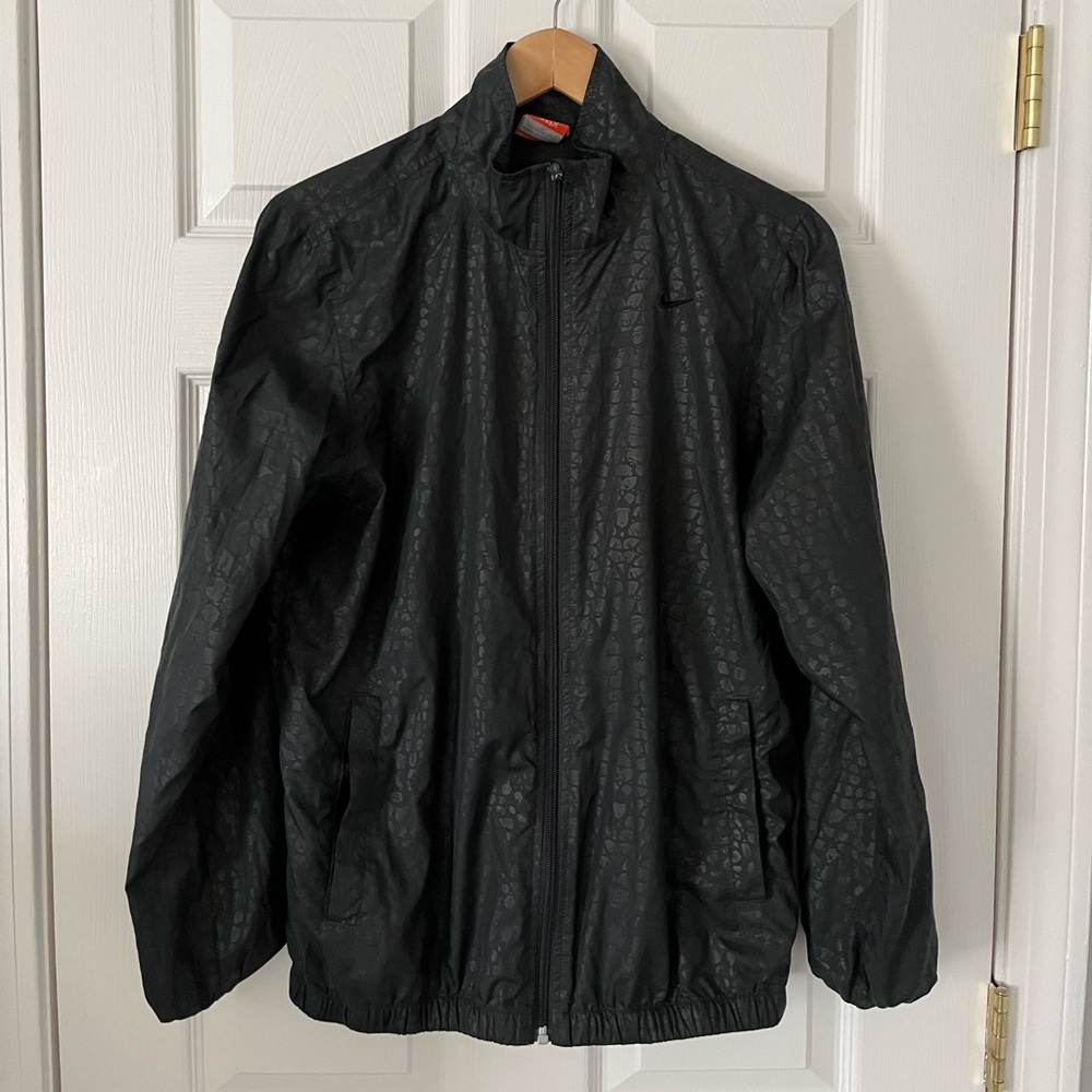 RARE NIKE (SIZE LARGE) CHARCOAL BLACK/GREY LIGHT WINDBREAKER